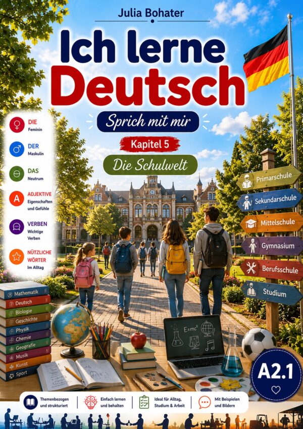 Ich lerne Deutsch. Sprich mit mir. A2.1. Lektion 5. Die Schulwelt